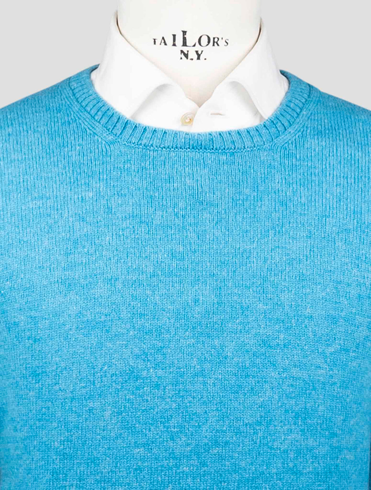 Gran Sasso Ligth Blue Virgin Wool Sweater Crewneck