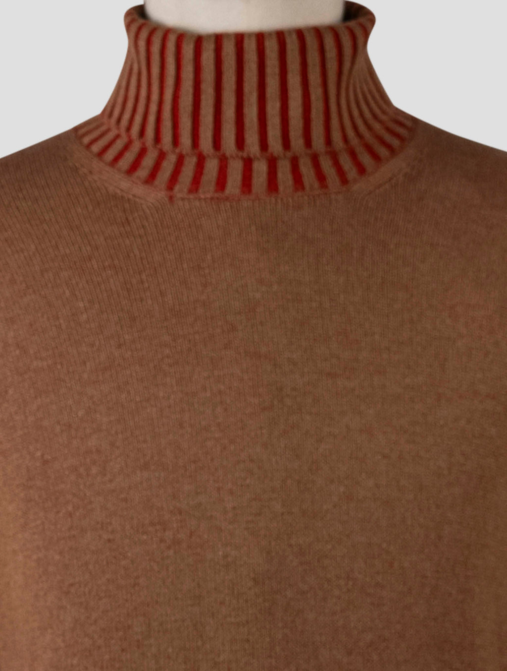 Gran Sasso Brown Virgin Wool Viscose Cashmere Sweater Turtleneck