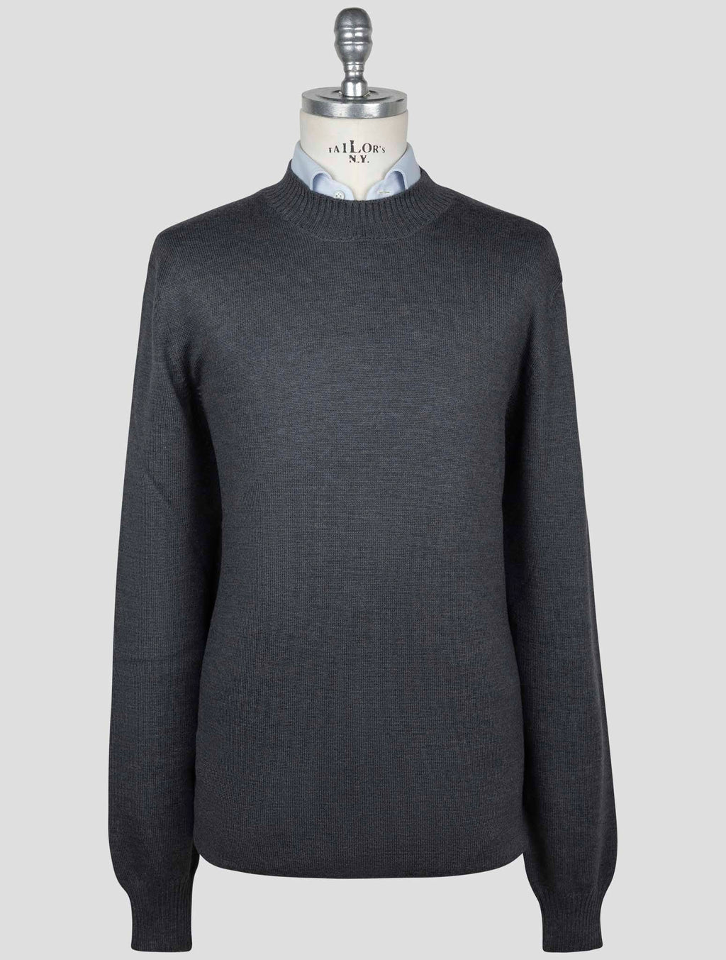 Gran Sasso Gran Sasso Dark Gray Virgin Wool Sweater Crewneck Dark Gray 000