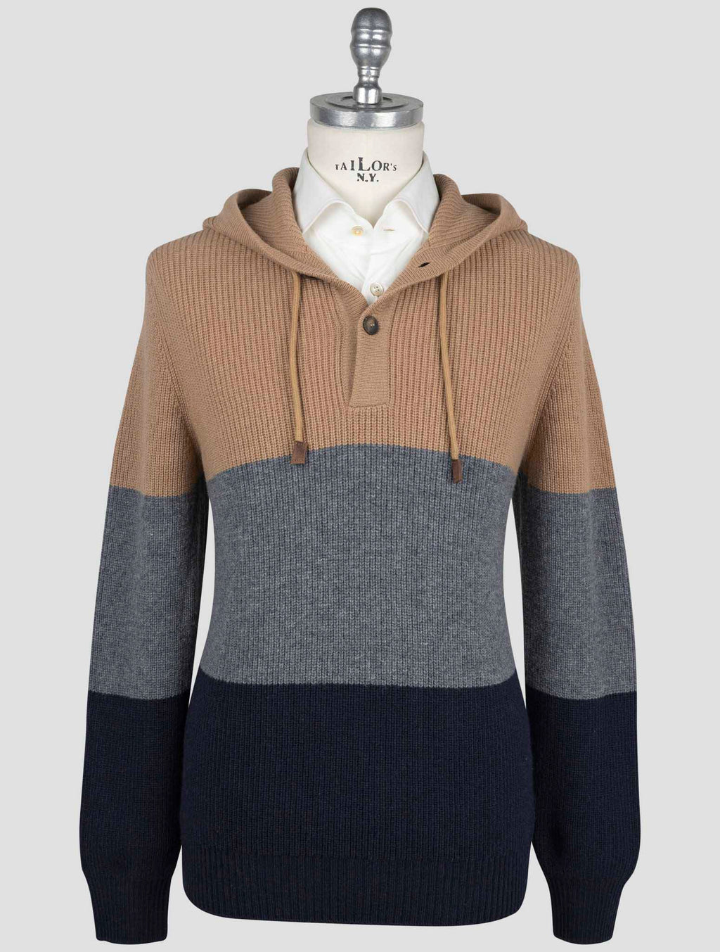 Gran Sasso Gran Sasso Multicolor Virgin Wool Sweater Half Button Multicolor 000