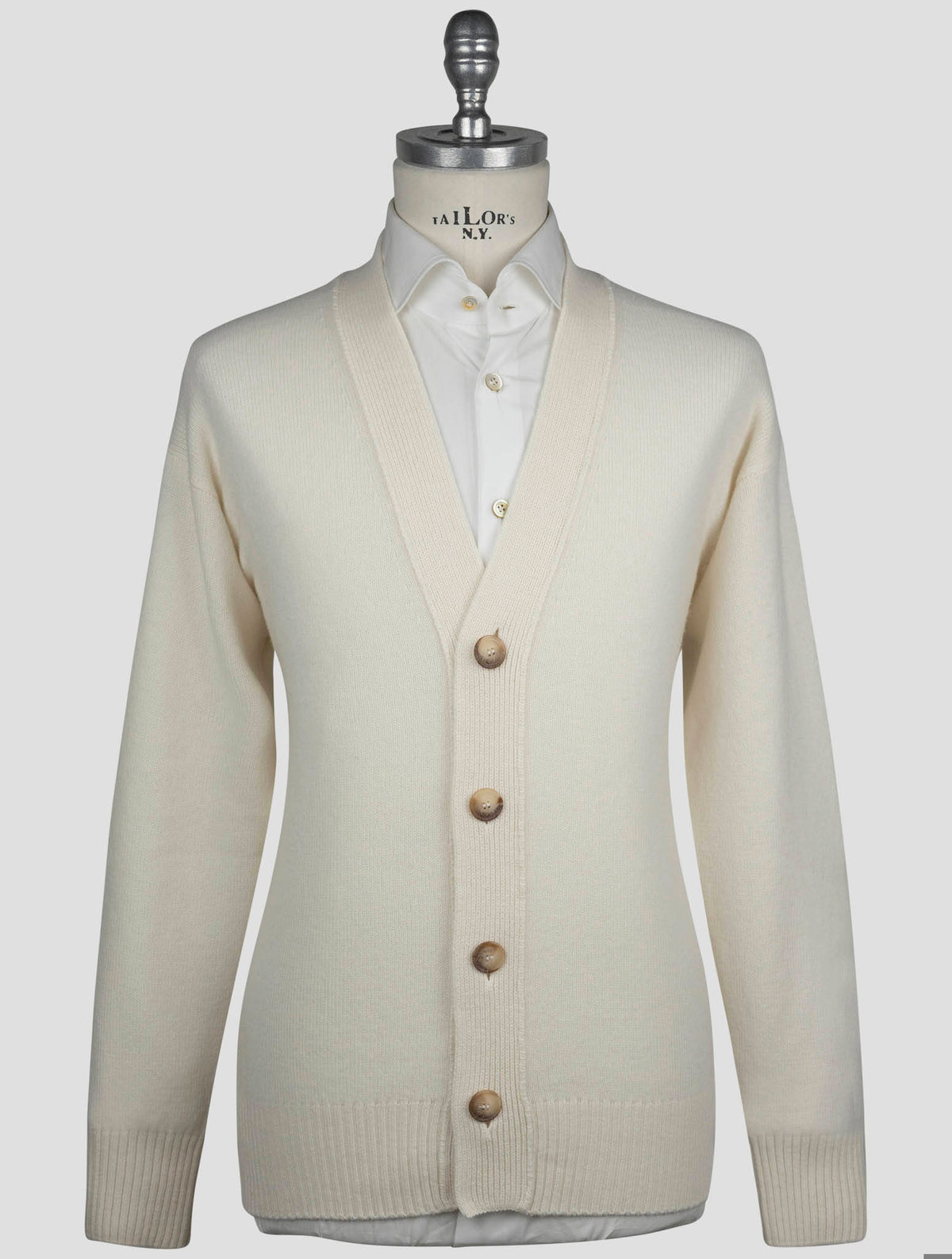 Gran Sasso Gran Sasso White Virgin Wool Cardigan White 000