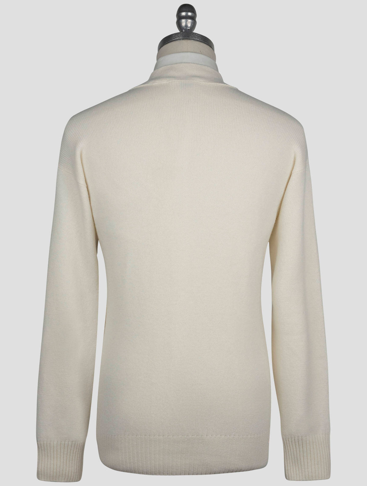 Gran Sasso White Virgin Wool Cardigan