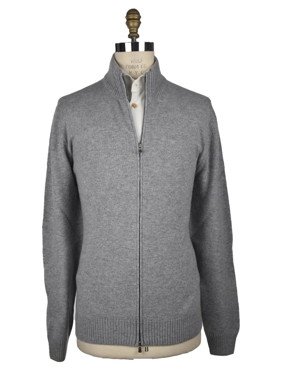 Gran Sasso Gran Sasso Gray Cashmere Sweater Full Zip Gray 000