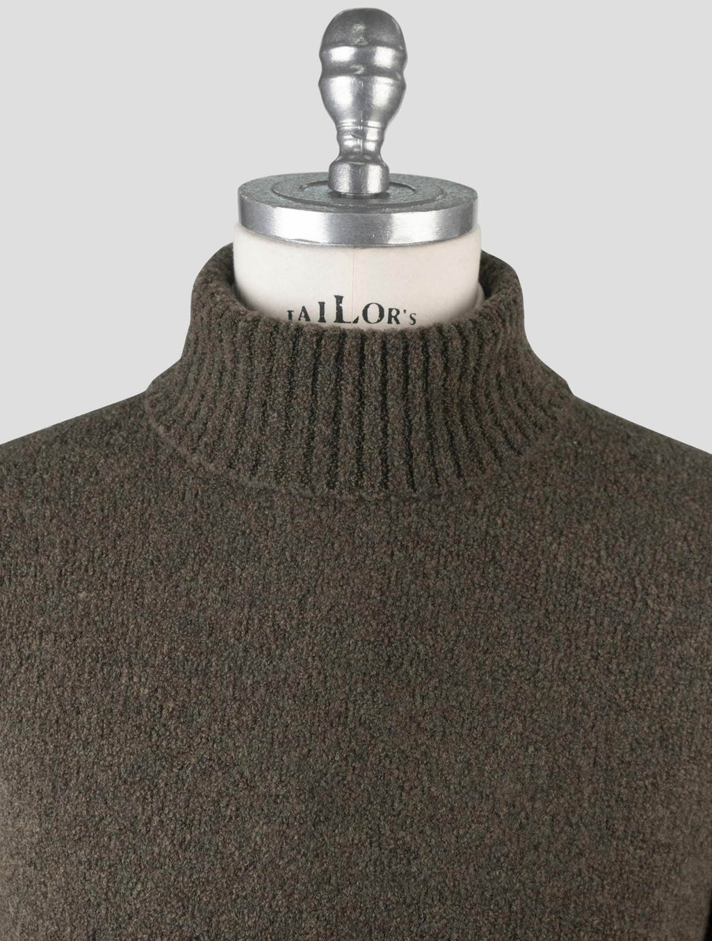 Gran Sasso Green Virgin Wool Pa Sweater Turtleneck