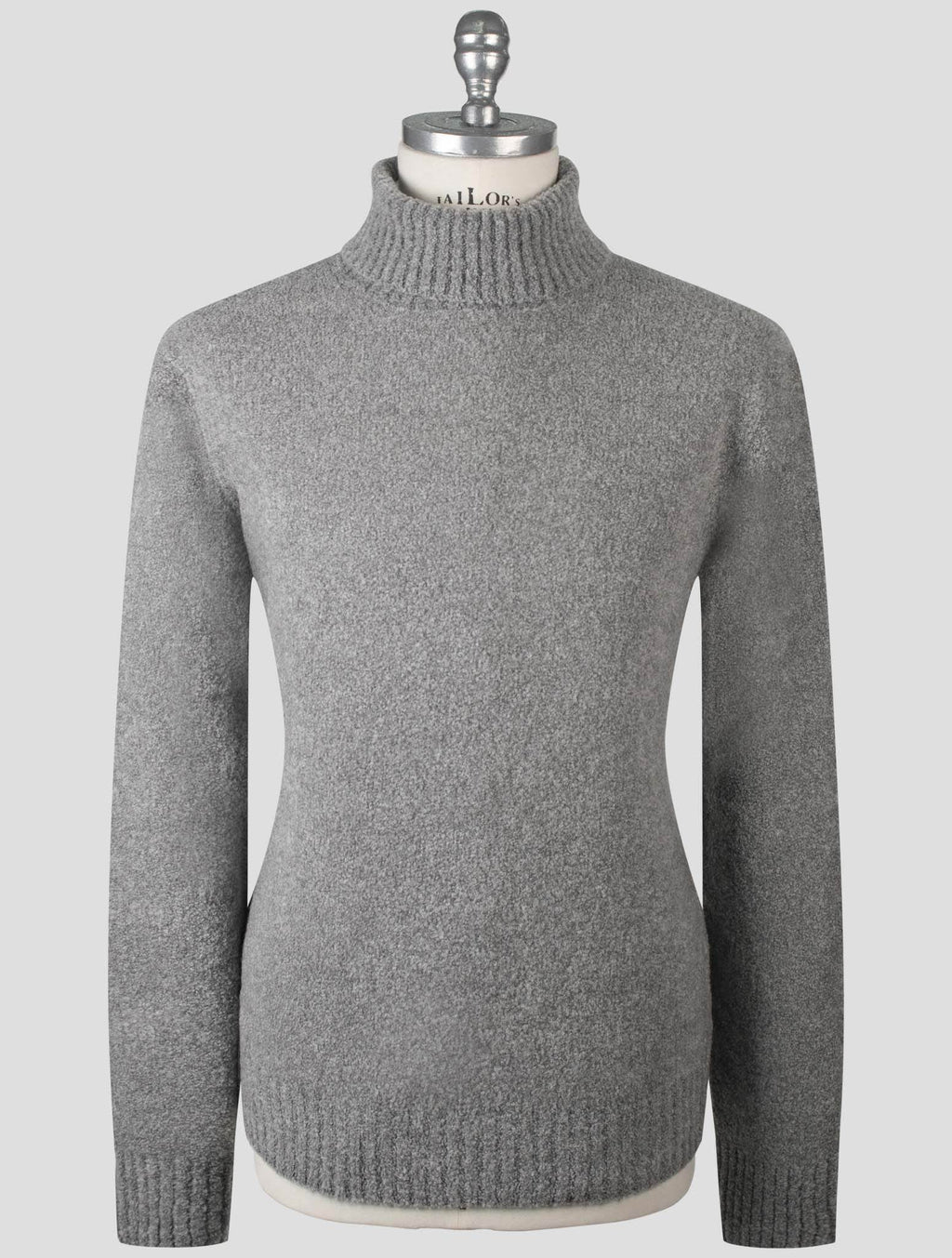 Gran Sasso Gray Virgin Wool Pa Sweater Turtleneck