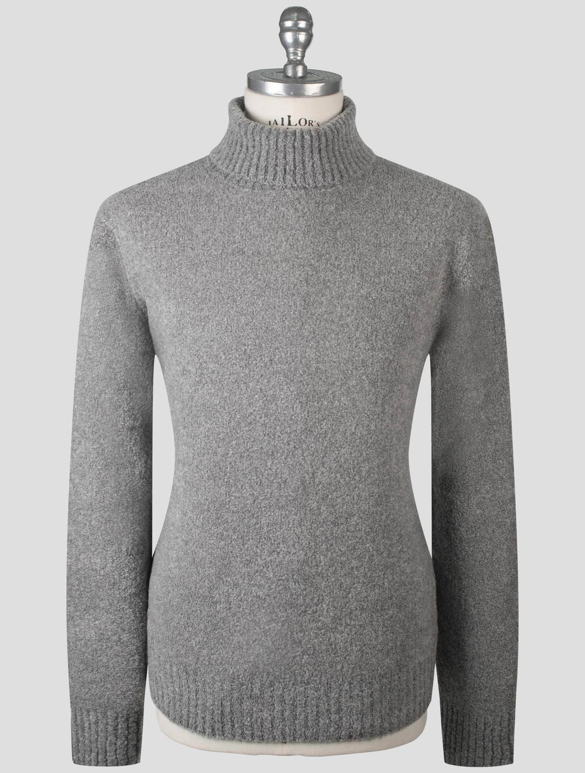 Gran Sasso Gray Virgin Wool Pa Sweater Turtleneck