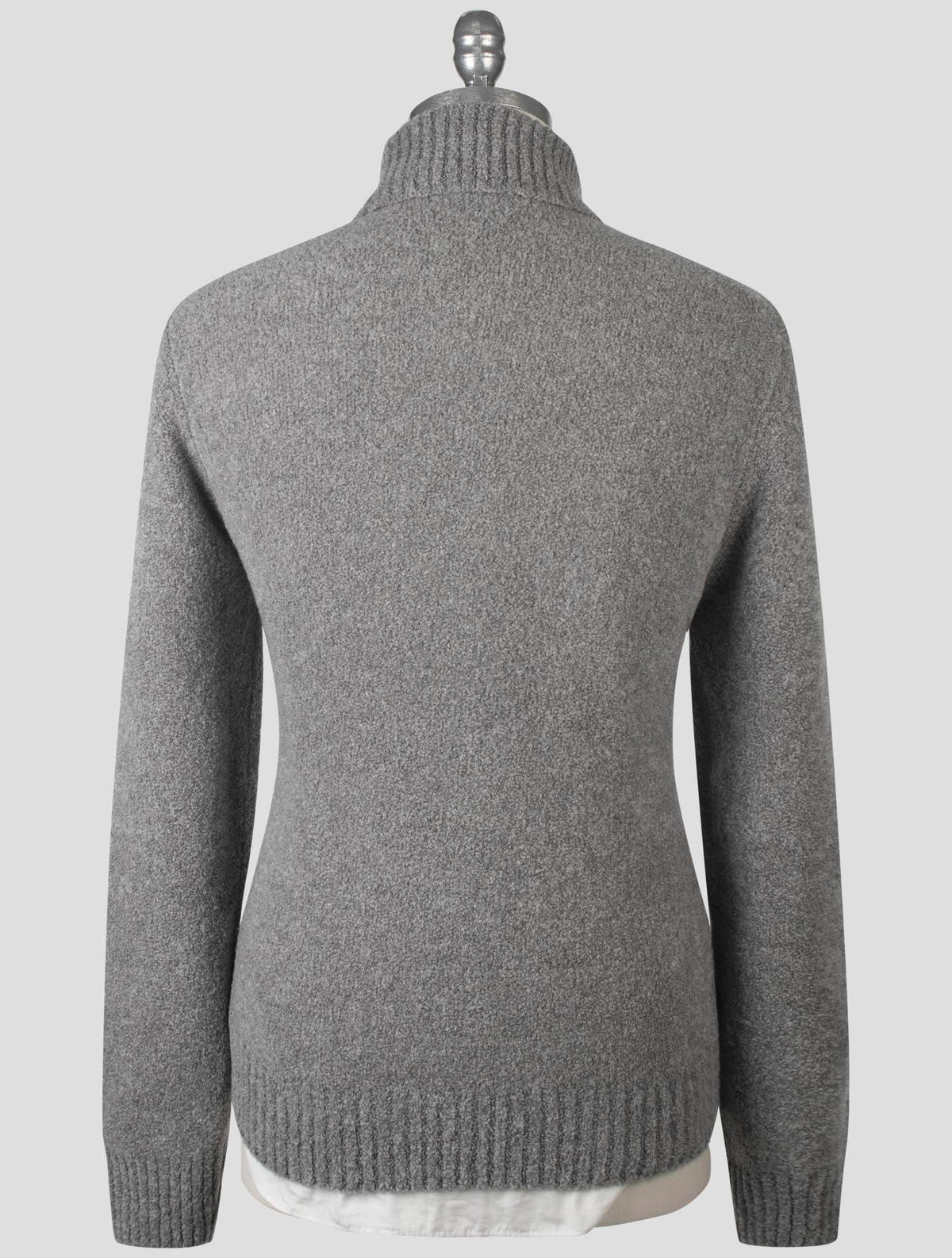 Gran Sasso Gray Virgin Wool Pa Sweater Turtleneck