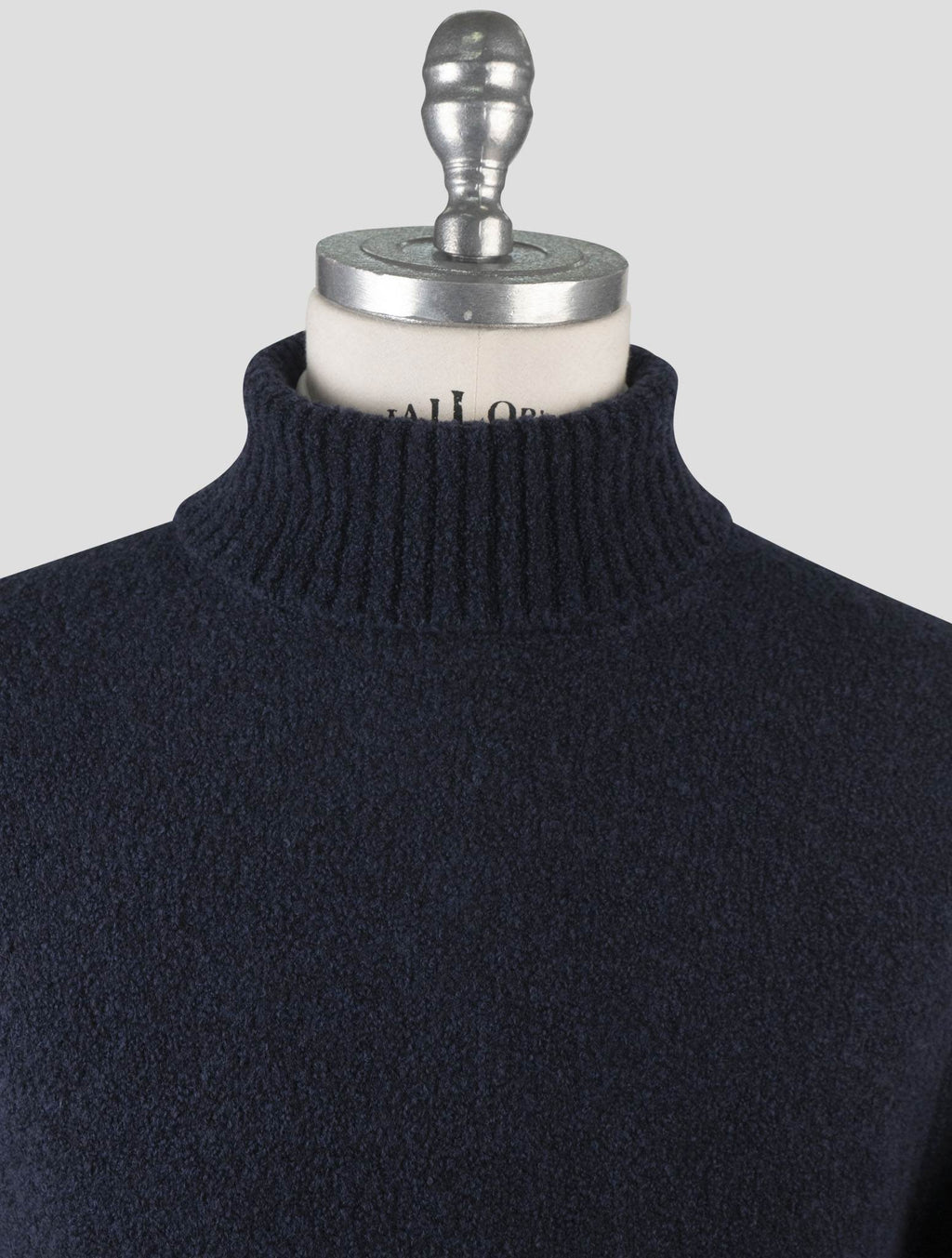 Gran Sasso Blue Virgin Wool Pa Sweater Turtleneck