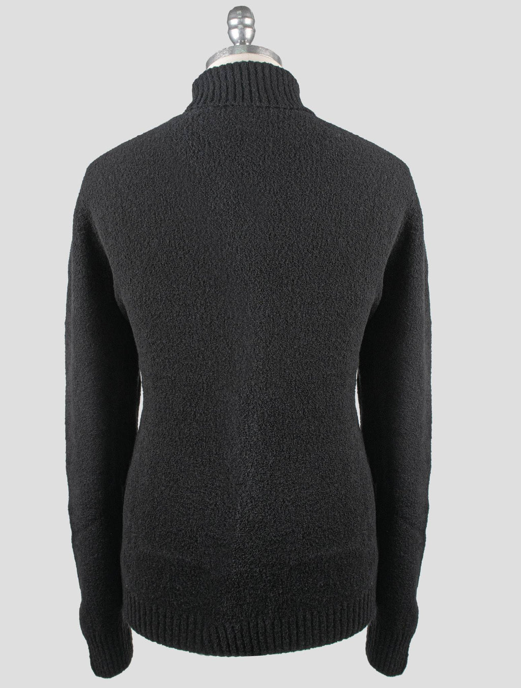 Gran Sasso Black Virgin Wool Pa Sweater Turtleneck