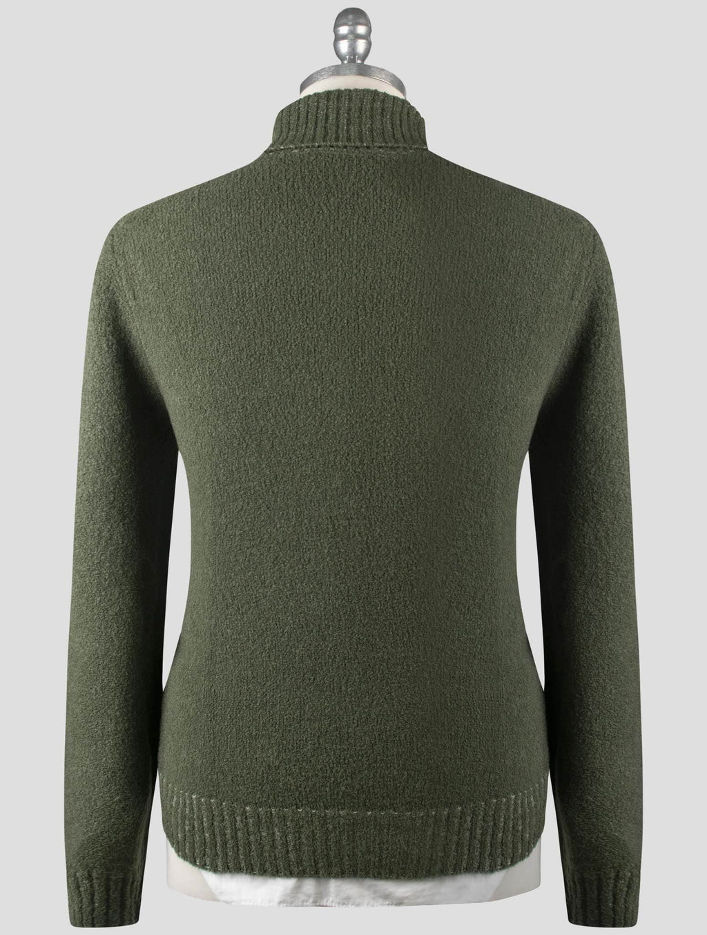 Gran Sasso Green Virgin Wool Pa Sweater Turtleneck
