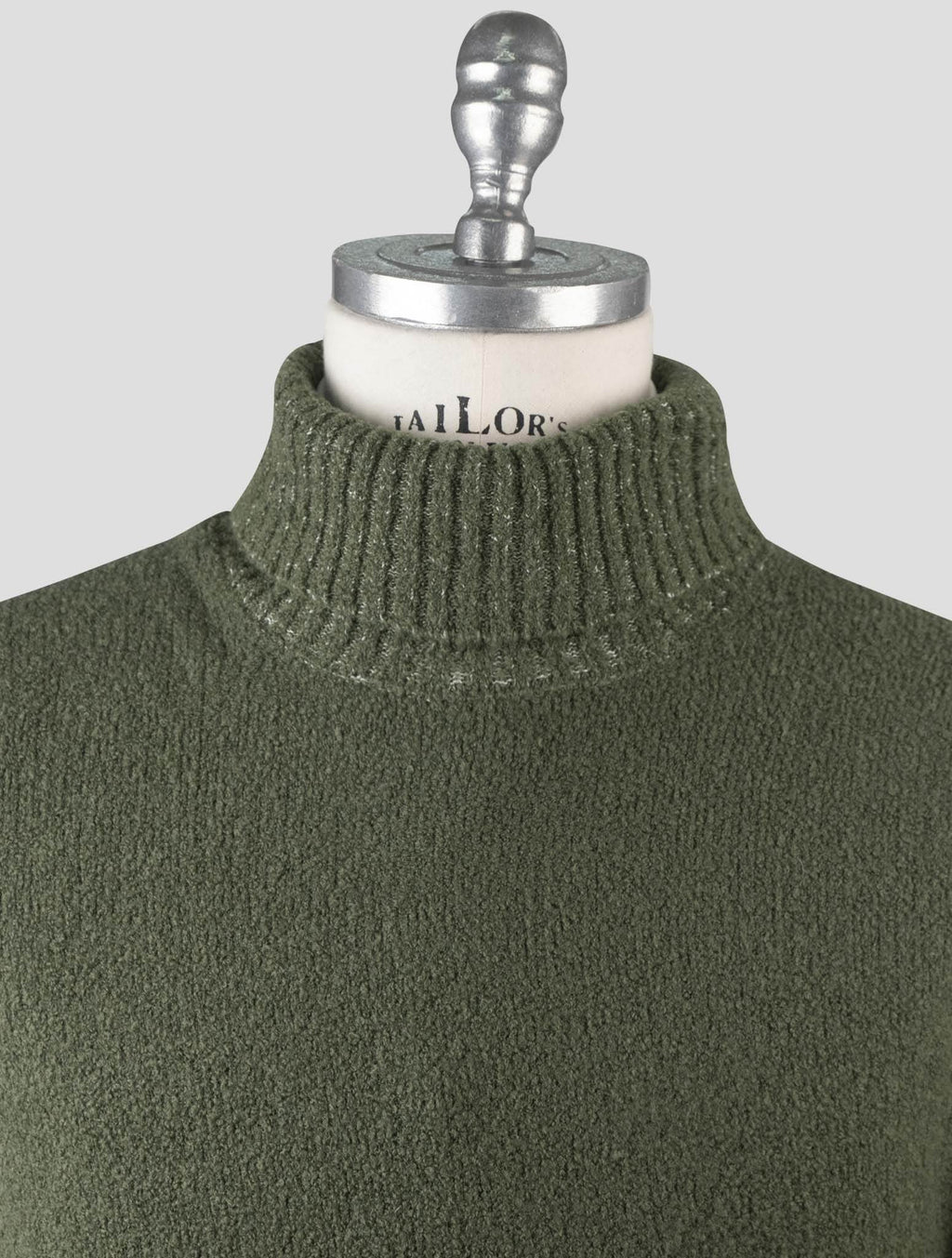 Gran Sasso Green Virgin Wool Pa Sweater Turtleneck