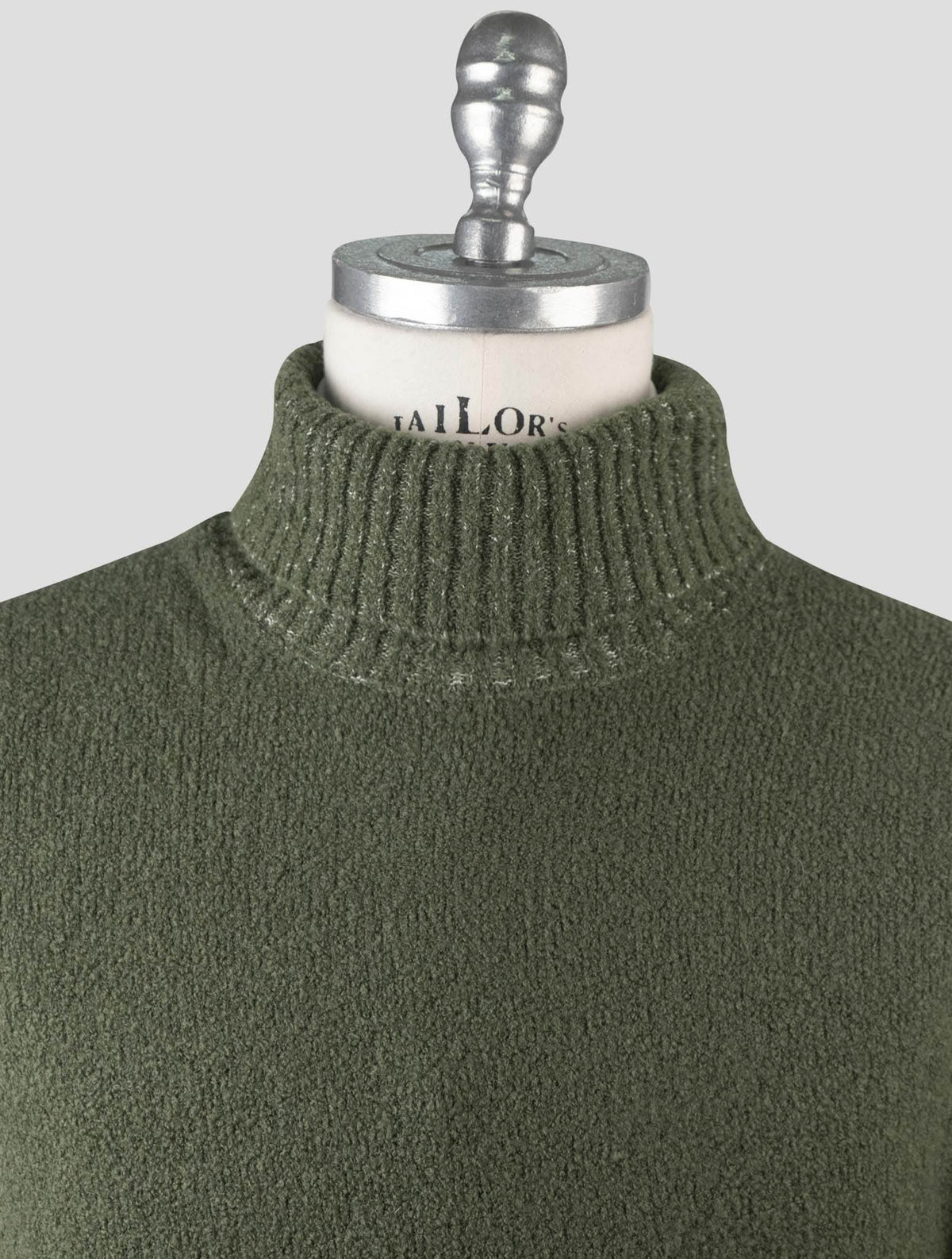 Gran Sasso Green Virgin Wool Pa Sweater Turtleneck