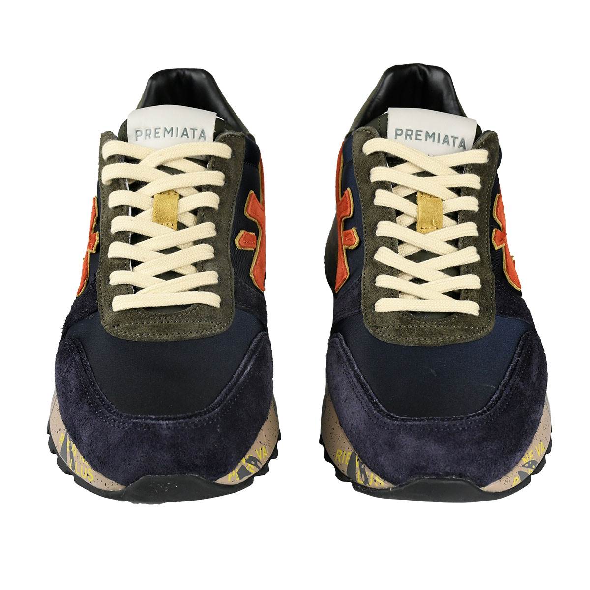 Premiata Multicolor Leather Suede Pa Sneakers 2
