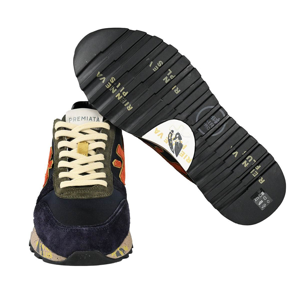 Premiata Multicolor Leather Suede Pa Sneakers 4