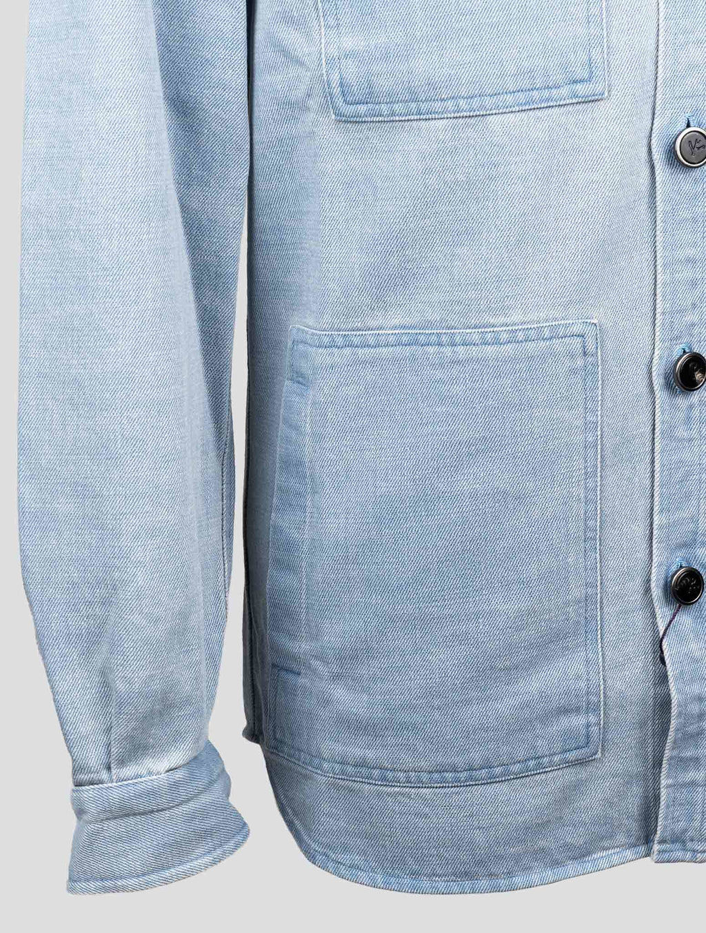 Isaia Denim Cotton Overshirt 4
