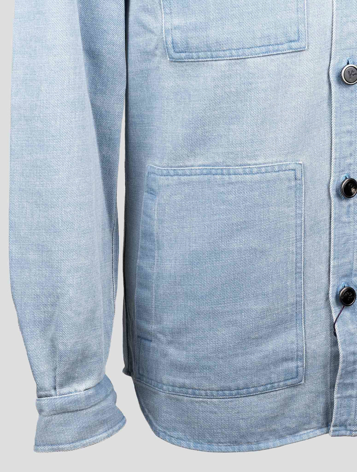 Isaia Denim Cotton Overshirt 4