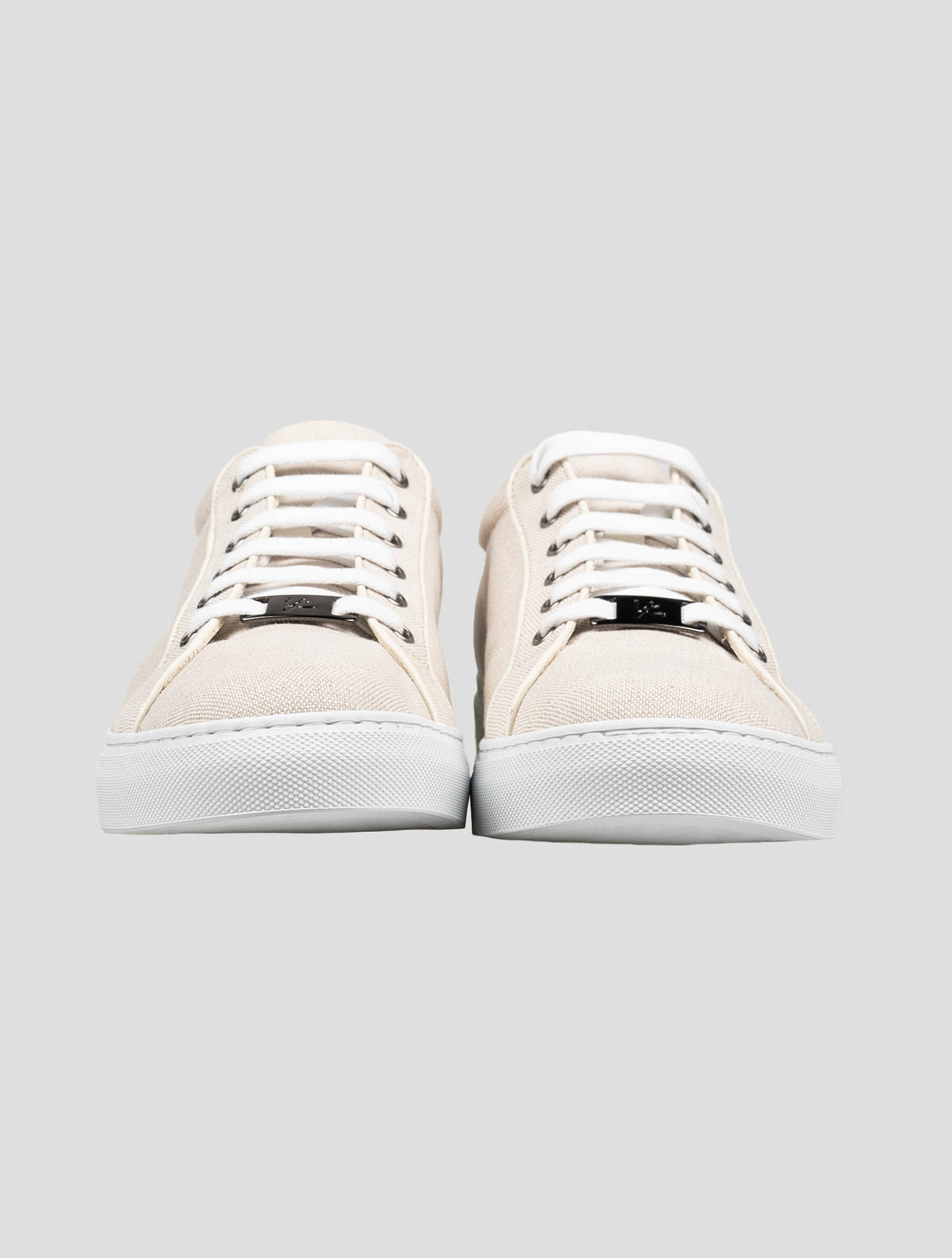 Isaia Beige Linen Cotton Shoes 2