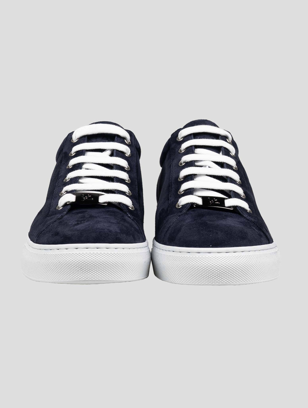 Isaia Blue Leather Suede Shoes 2