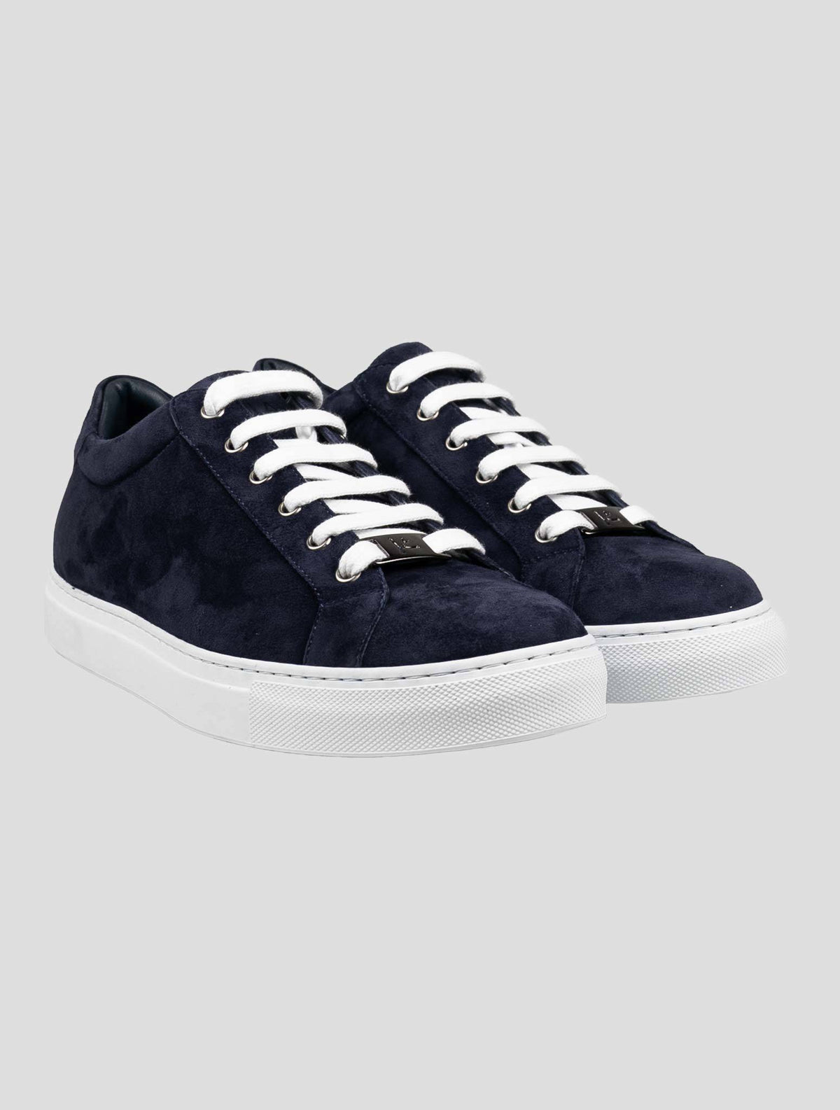 Isaia Blue Leather Suede Shoes 5