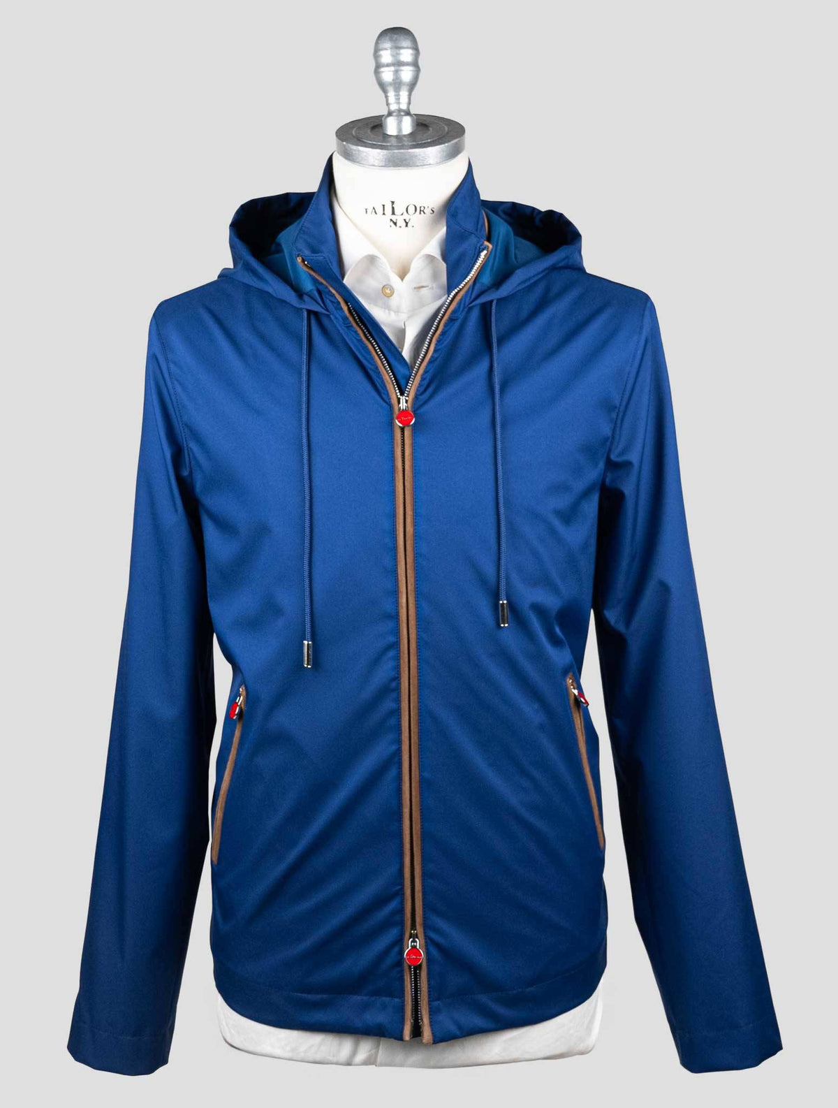 Kiton Blue Pl Coat KCY34 6