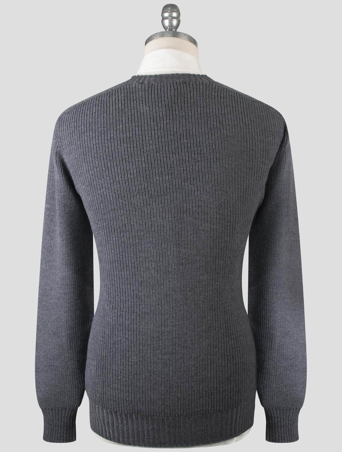 Gran Sasso Gray Virgin Wool Sweater Crewneck