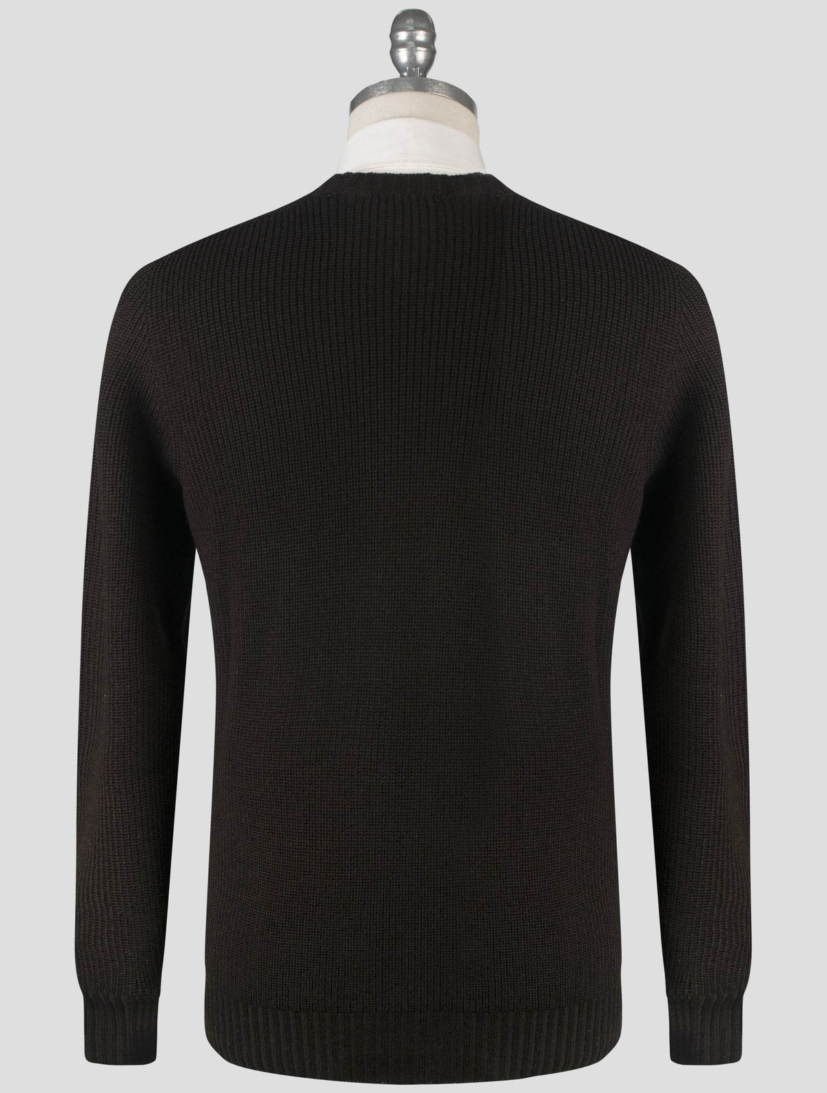 Gran Sasso Brown Virgin Wool Sweater Crewneck