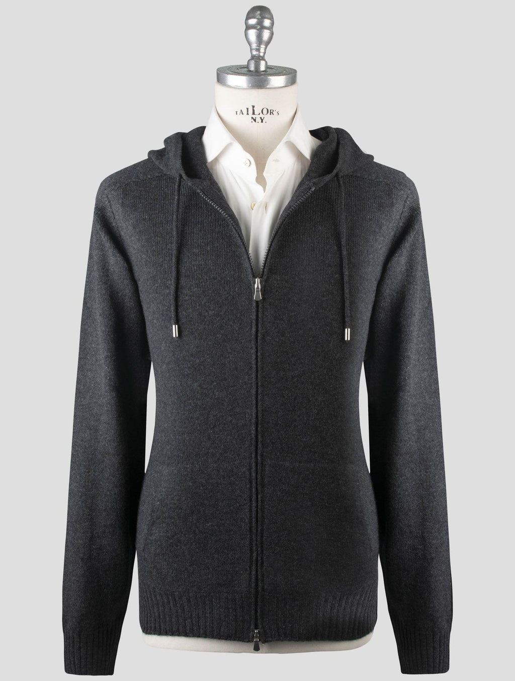 Gran Sasso Green Virgin Wool Sweater Full Zip