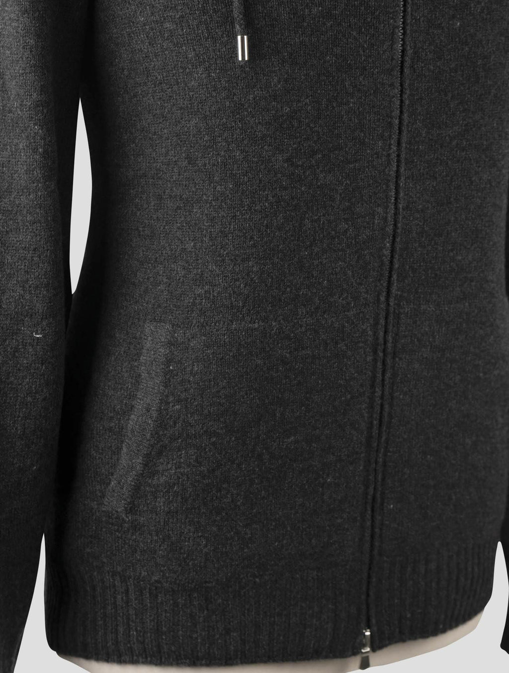 Gran Sasso Green Virgin Wool Sweater Full Zip