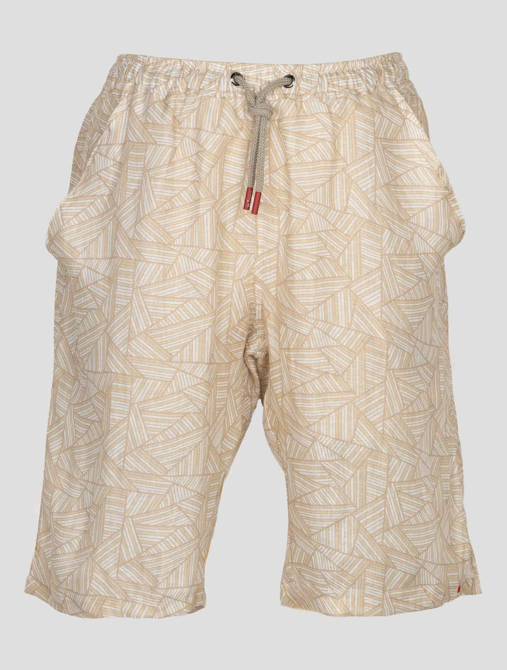 Kiton Beige Linen Short Pants KJY49 1