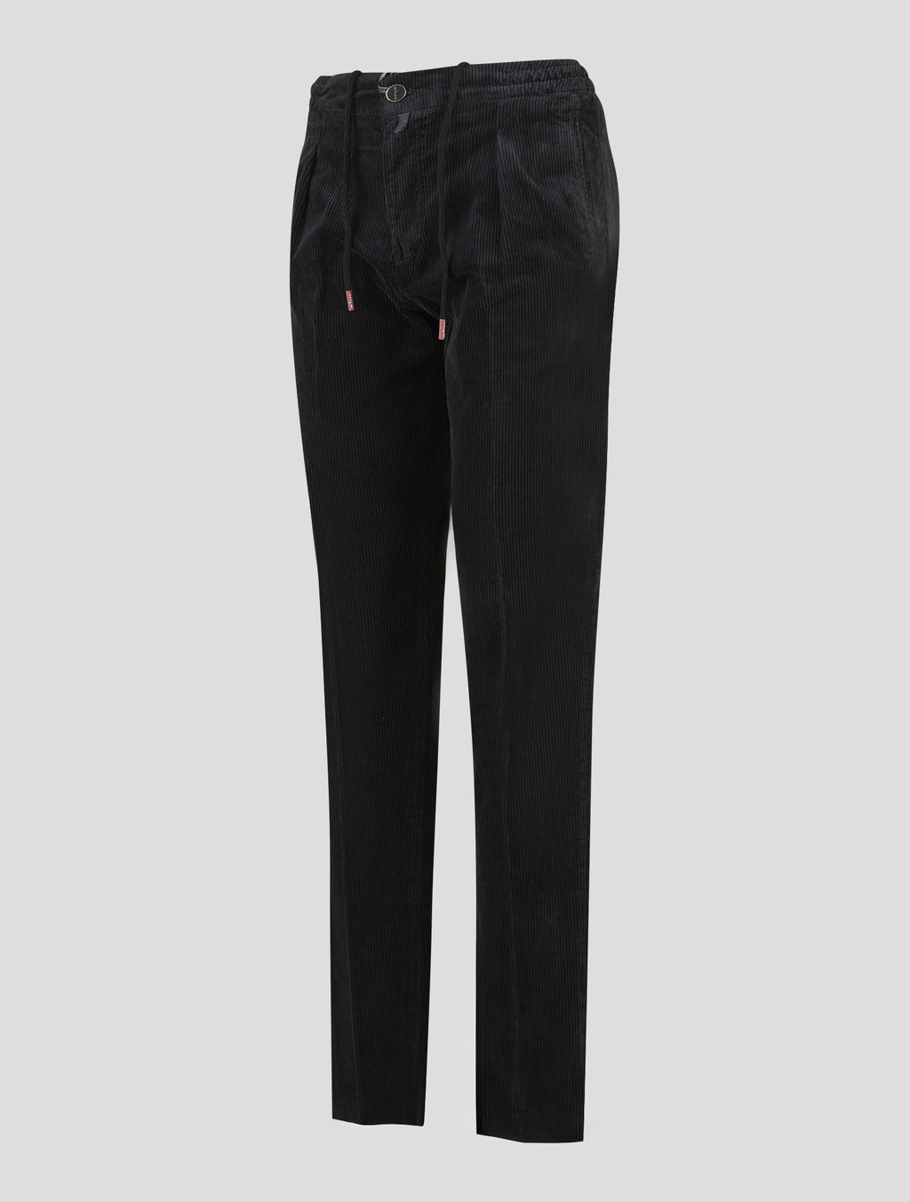 Kiton Black Cotton Cashmere Ea Velvet Pants