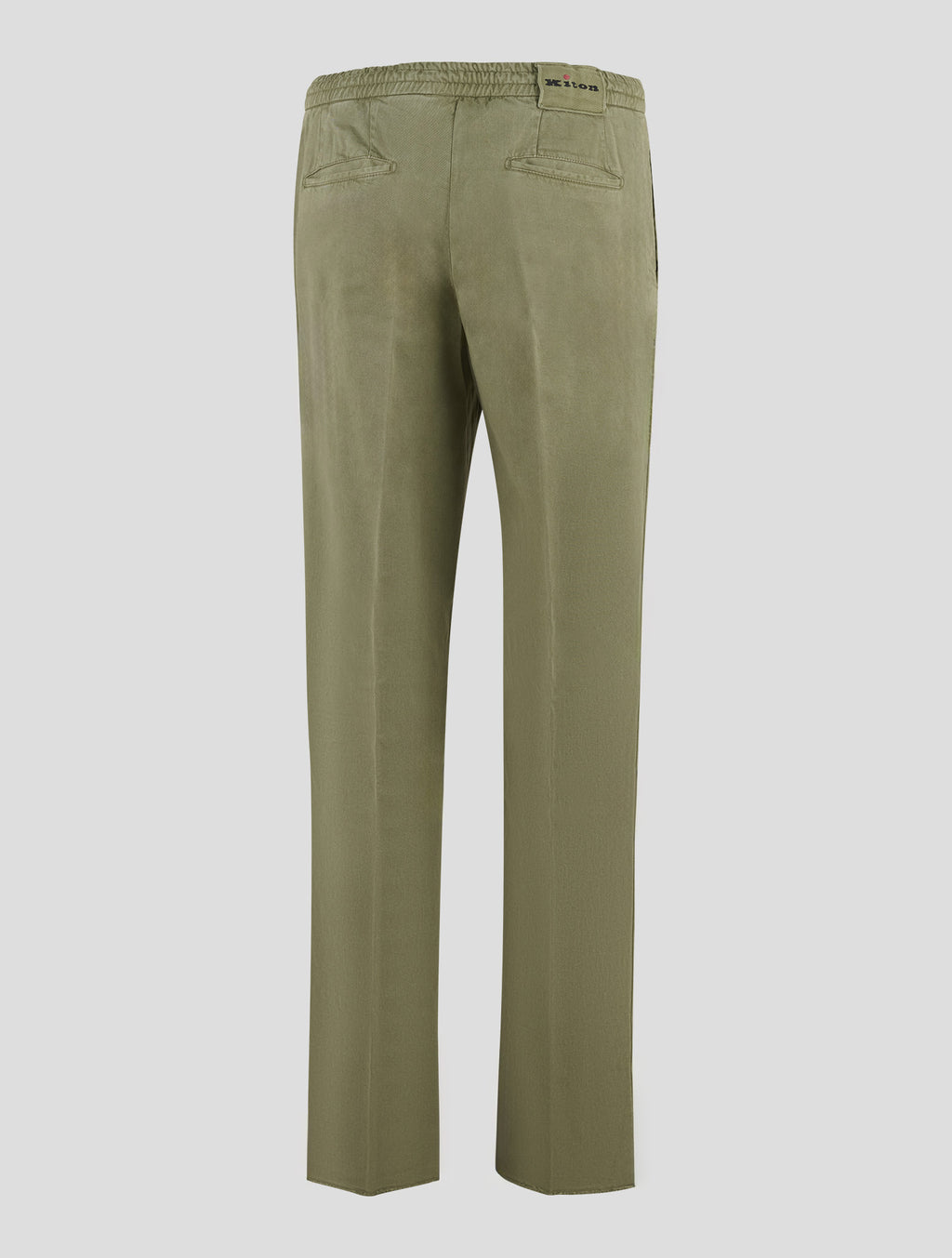 Kiton Green Lyocell Cotton Ea Pants