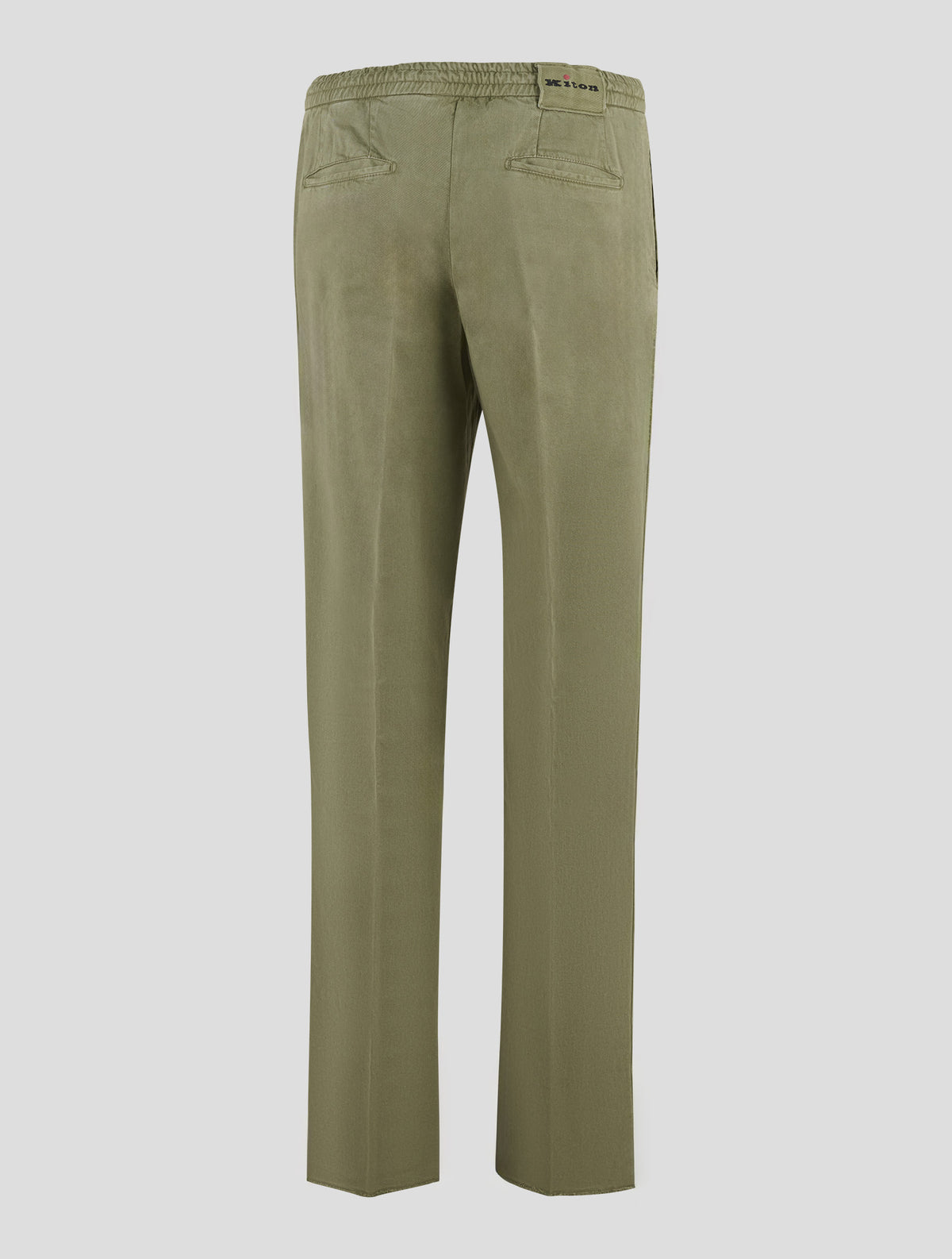Kiton Green Lyocell Cotton Ea Pants
