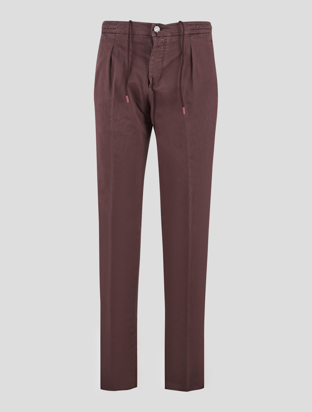 Kiton Burgundy Lyocell Cotton Ea Pants