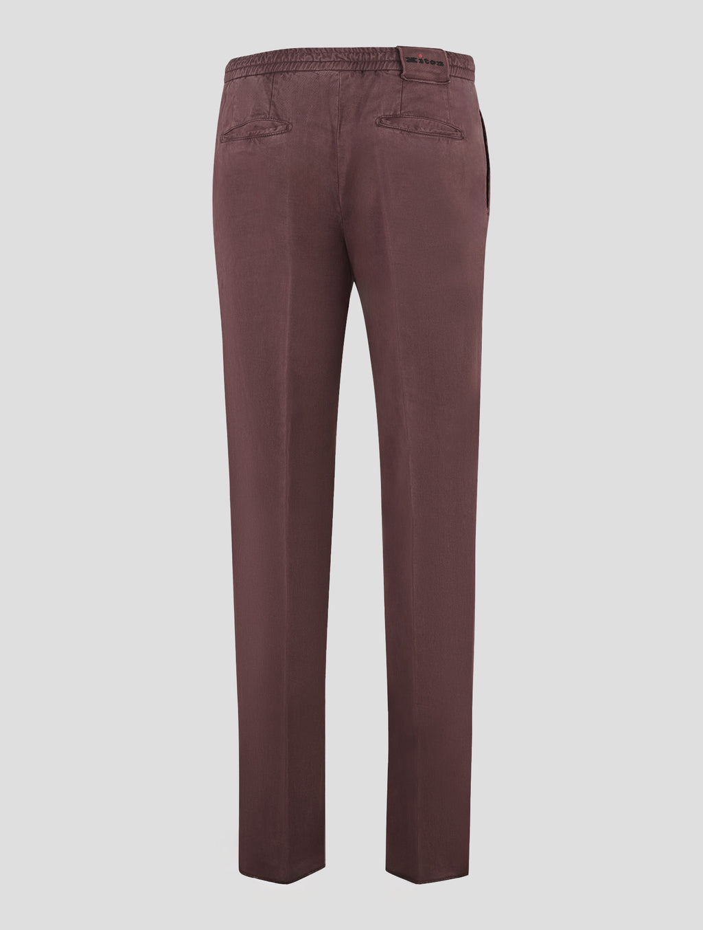 Kiton Burgundy Lyocell Cotton Ea Pants