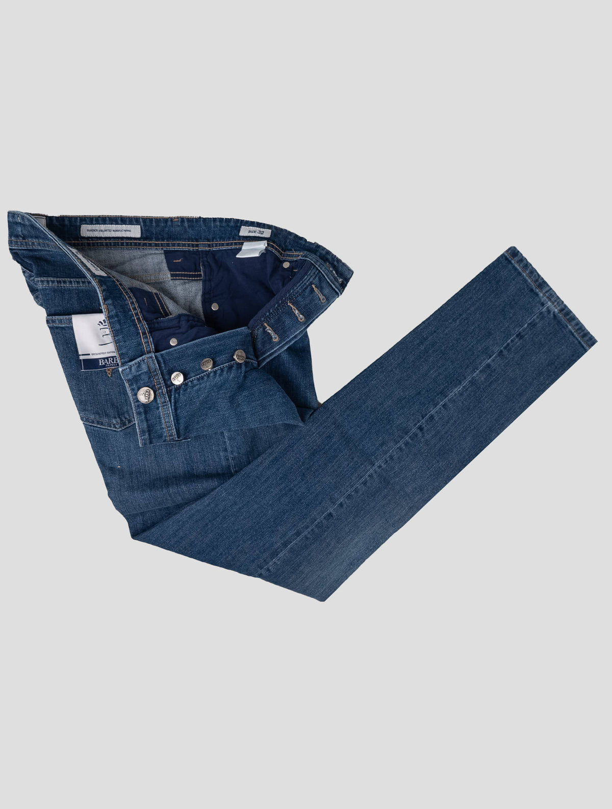 Barba Napoli Blue Cotton Ea Jeans BJY1 2