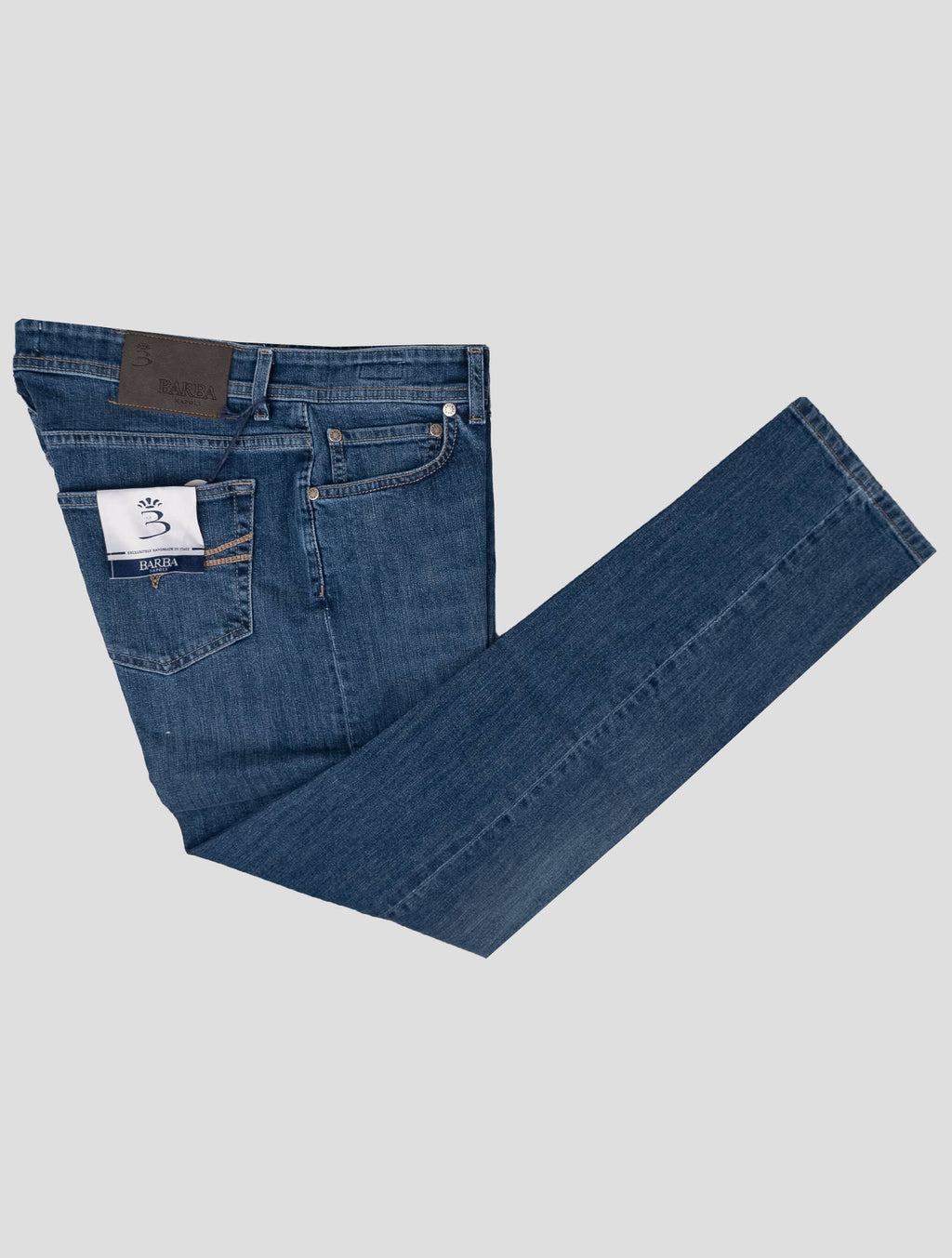 Barba Napoli Blue Cotton Ea Jeans BJY1 3