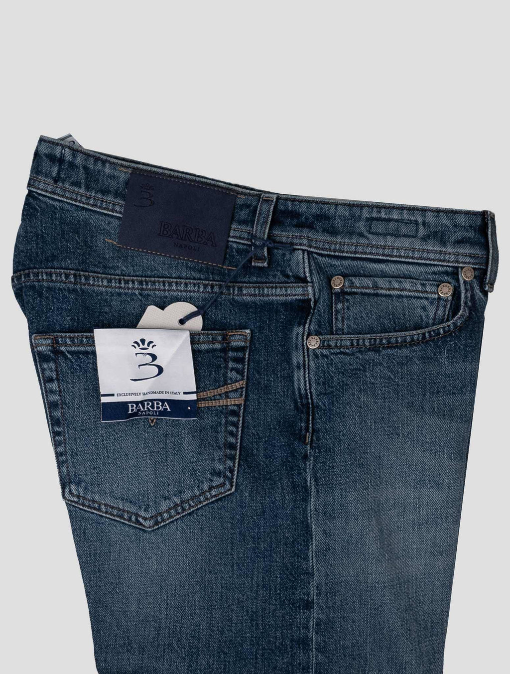 Barba Napoli Blue Cotton Ea Jeans BJY2 3