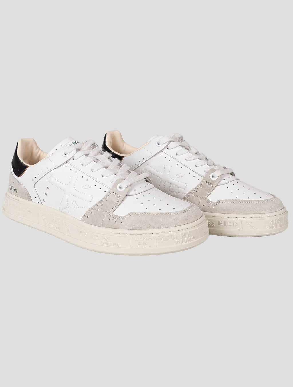 Premiata White Leather Sneakers 4