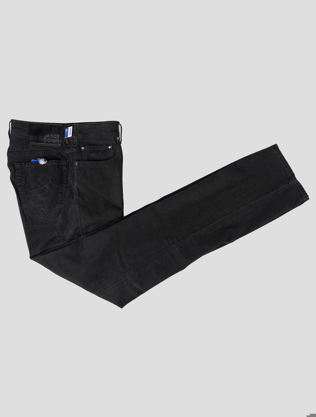 Jacob Cohen Black Cotton Ea Velvet Jeans JJY15 1