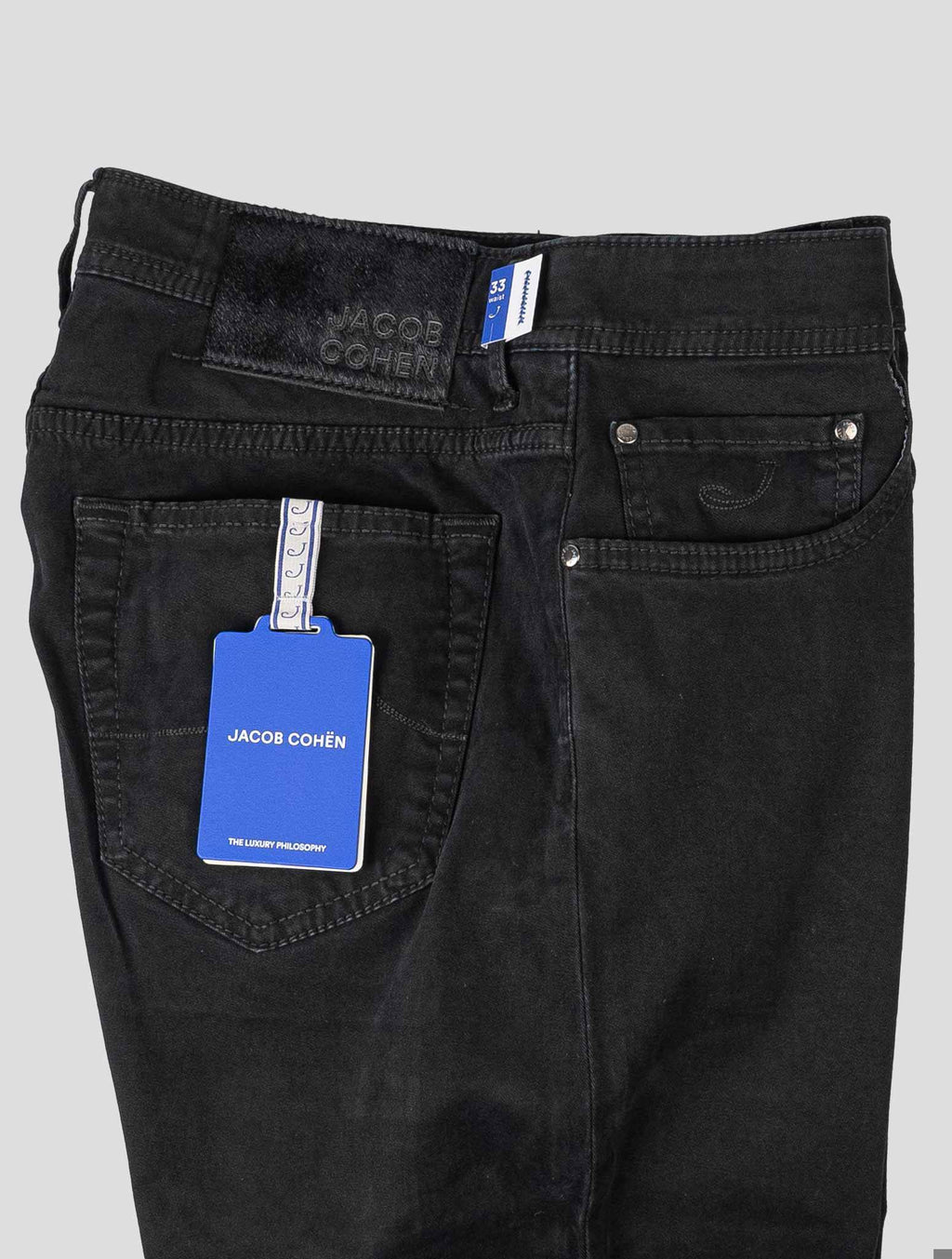 Jacob Cohen Black Cotton Ea Velvet Jeans JJY15 3
