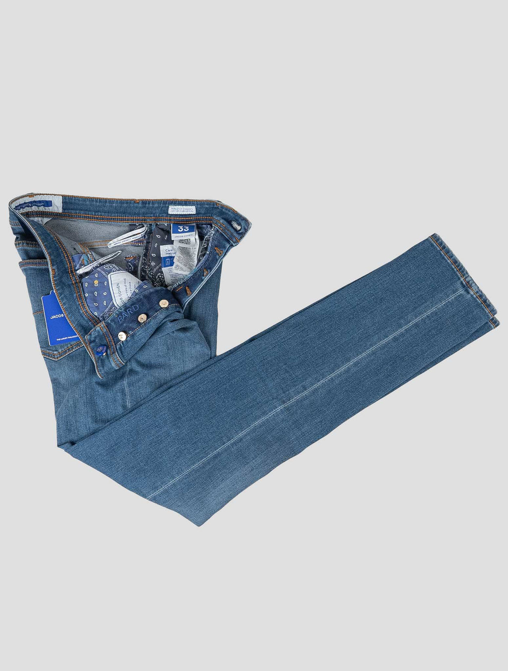 Jacob Cohen Blue Cotton Els Ea Velvet Jeans JJY18 2