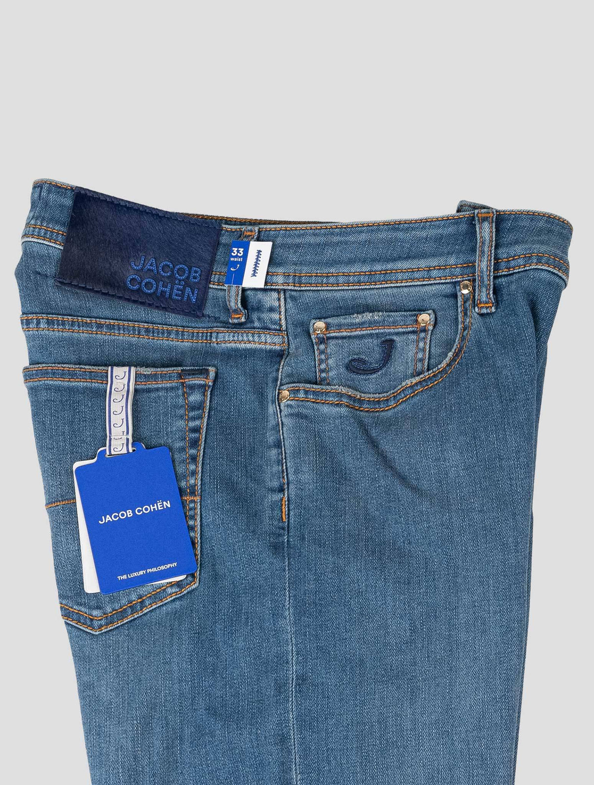 Jacob Cohen Blue Cotton Els Ea Velvet Jeans JJY18 3
