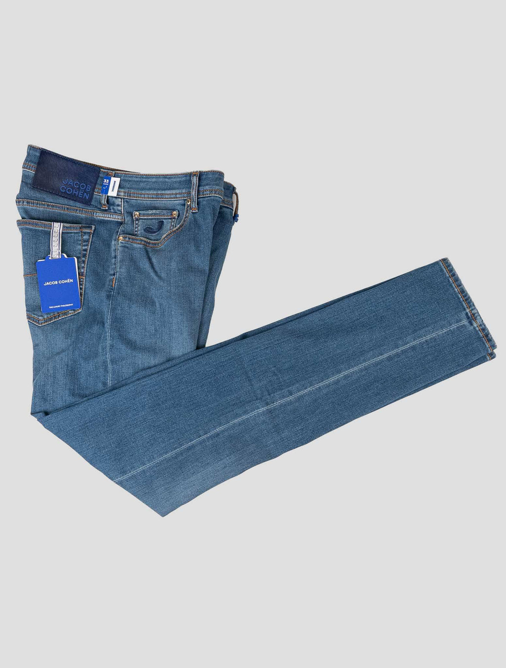 Jacob Cohen Blue Cotton Els Ea Velvet Jeans JJY18 4