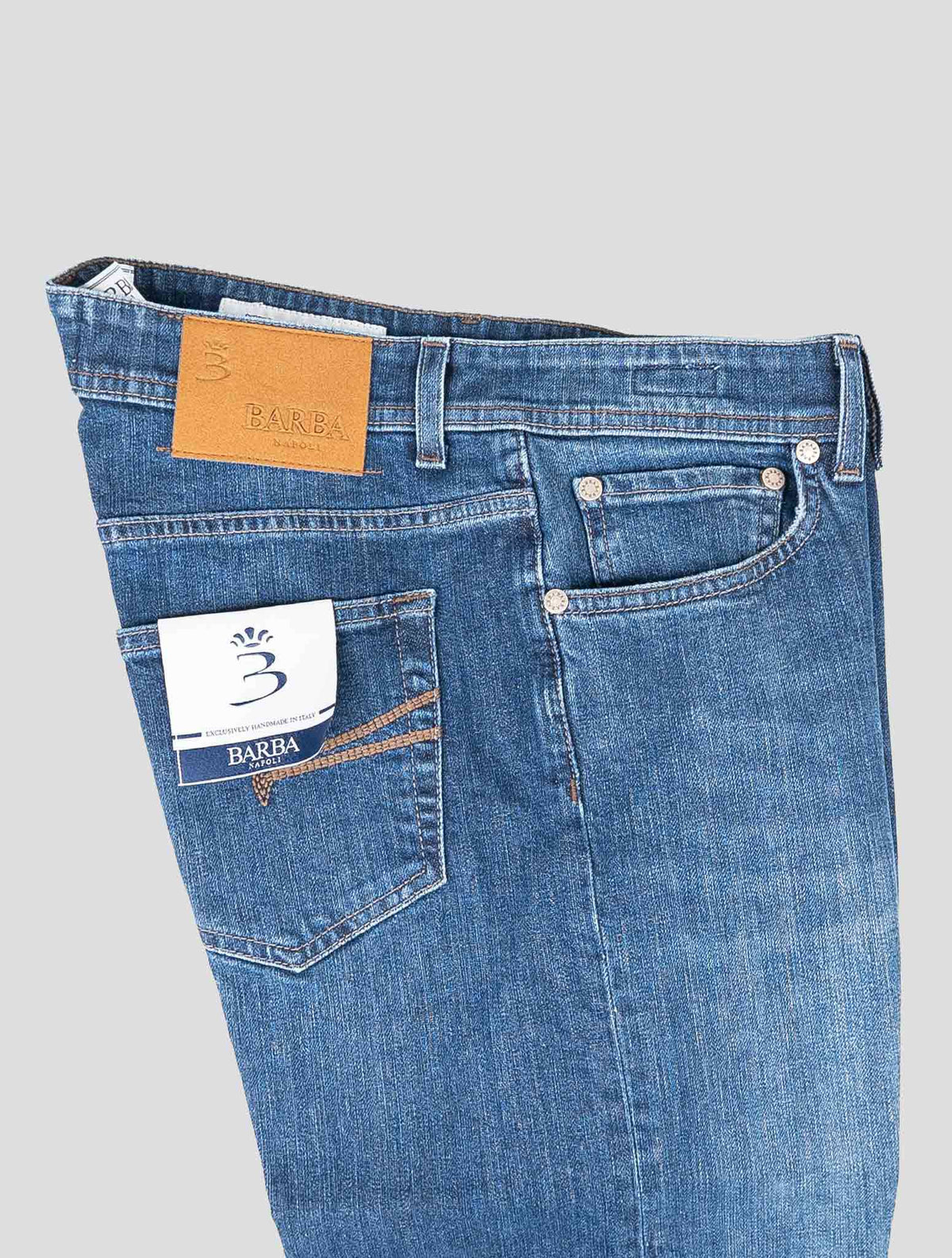 Barba Napoli Blue Cotton EA Jeans BJY4 3