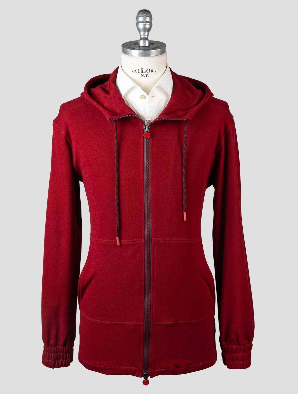 Kiton Red Cotton Tracksuit Short Pants KMY60 2