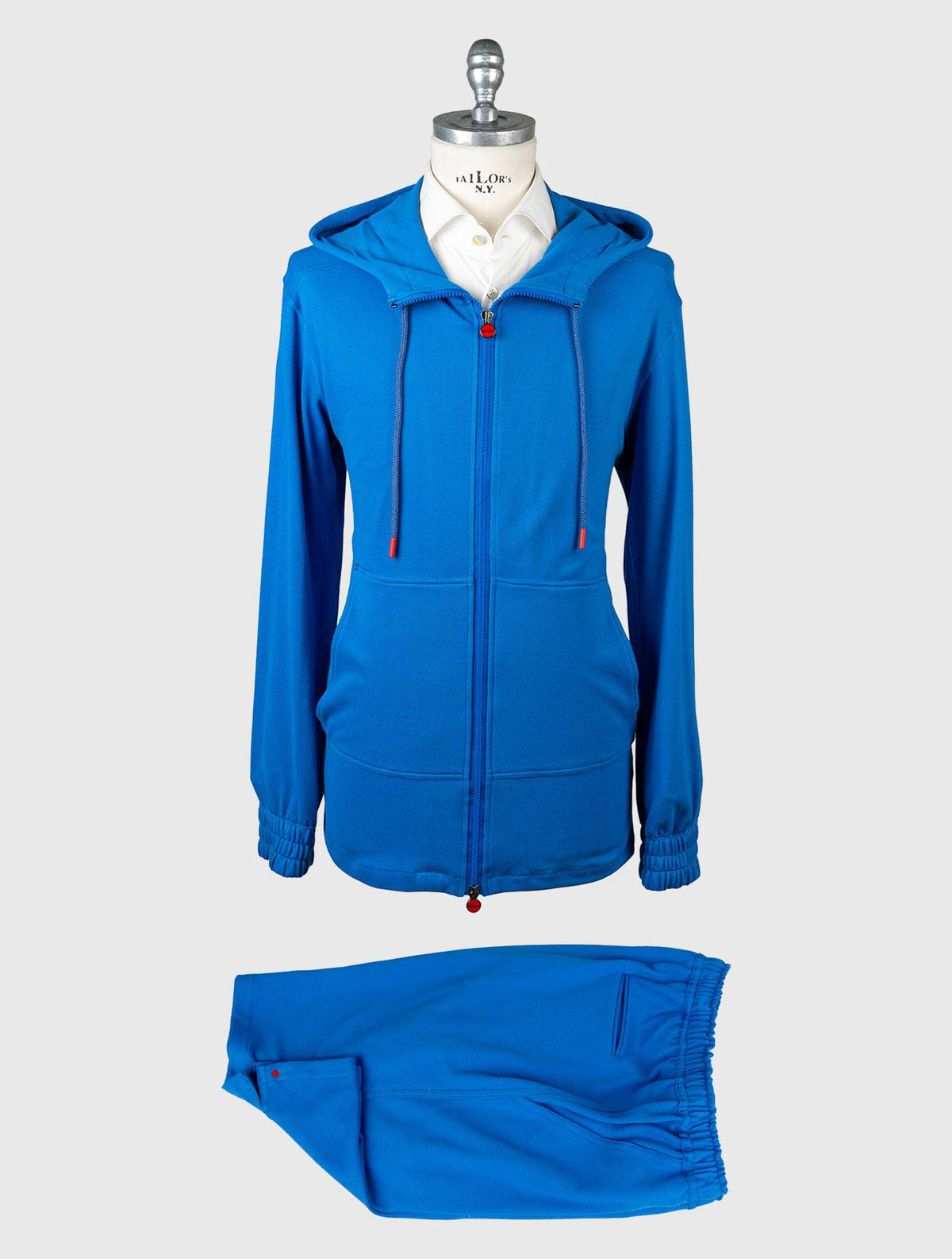 Kiton Blue Cotton Tracksuit Short Pants KMY59 1