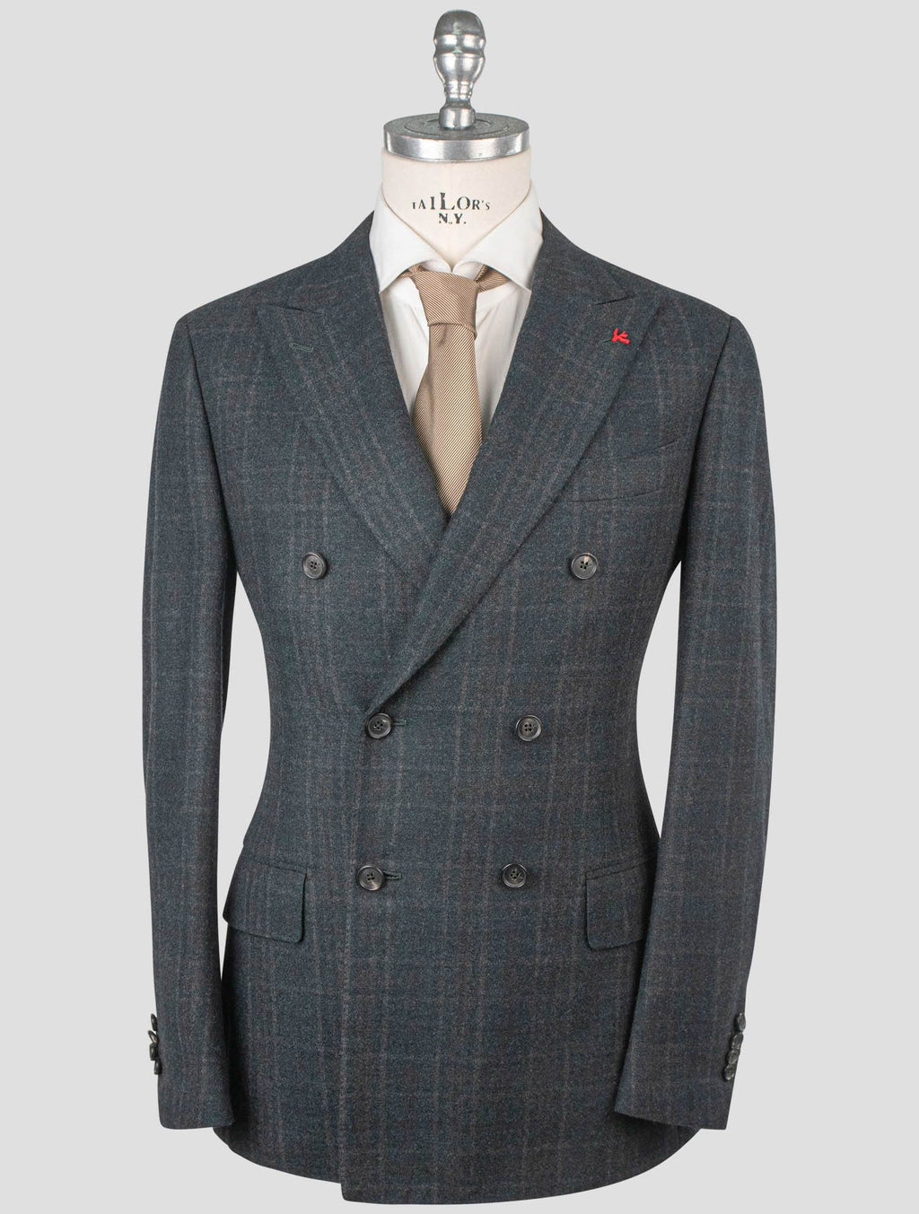 Isaia Green Wool Blazer