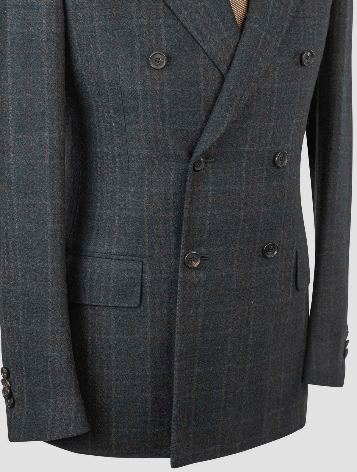 Isaia Green Wool Blazer