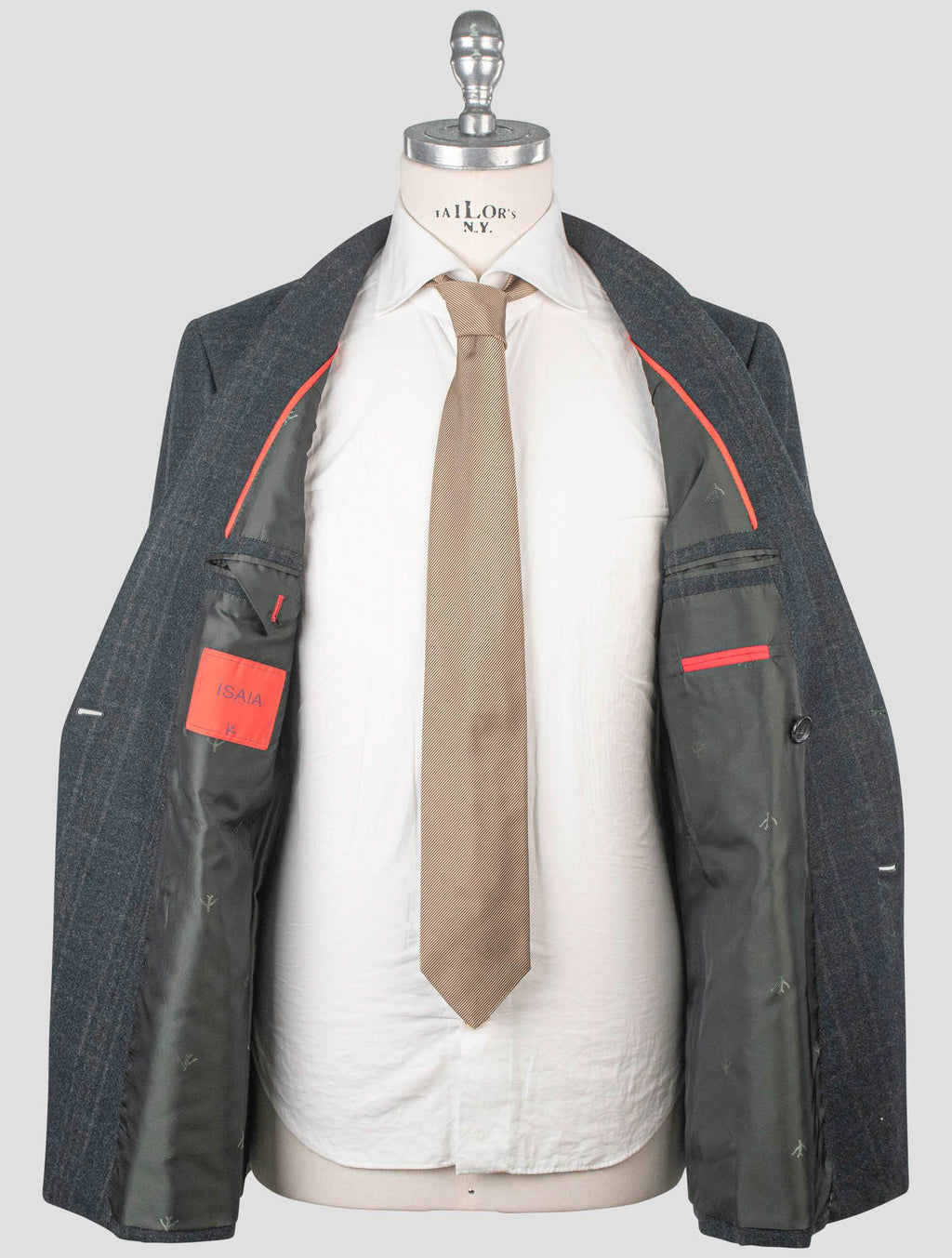Isaia Green Wool Blazer