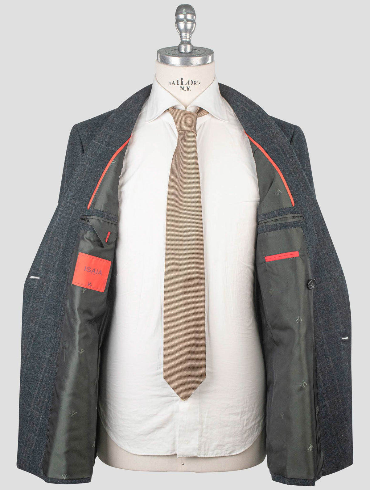Isaia Green Wool Blazer